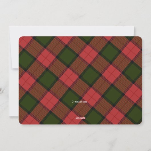 Weihnachtsjubiläum Geburtserklärung Feiertagskarte (Rückseite)