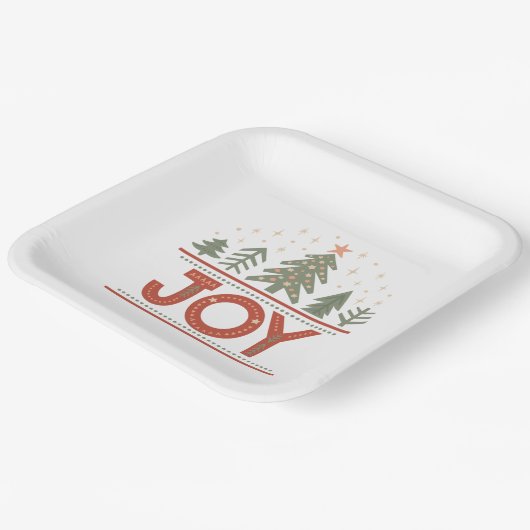 Weihnachtsjubiläum Pappteller (Gewinkelt)