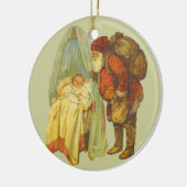 Weihnachtsjugendtag Vintag Keramikornament (Links)