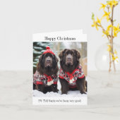 Weihnachtsjumpers-Karte für Hunde in Neufundland Karte (Gelbe Blume)