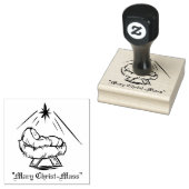 Weihnachtsjung Jesus in Manger "Mary Christ-Mass" Gummistempel (Stempel)