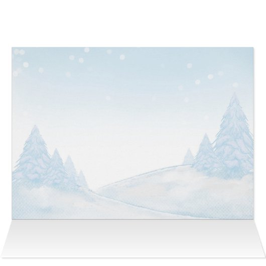 Weihnachtsjunge Babydusche Danke (Innenansicht Horizontal (Oben))