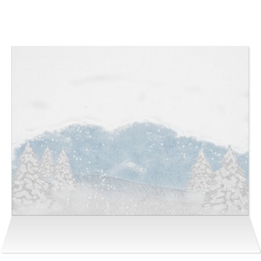 Weihnachtsjunge Babydusche Danke (Innenansicht Horizontal (Oben))