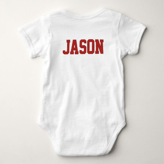 Weihnachtsjunge Bodysuit - Rentier Baby Strampler (Rückseite)