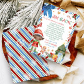 Weihnachtsjunge Brief aus Elf Letter Card Einladung