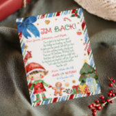 Weihnachtsjunge Brief aus Elf Letter Card Einladung