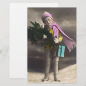 Weihnachtsjunge Briefpapier (Vorne/Hinten)