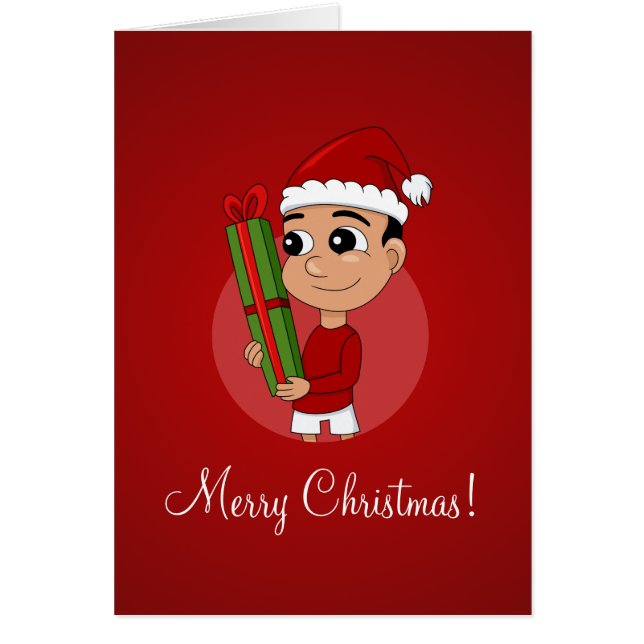 Weihnachtsjunge Cartoon (Vorne)