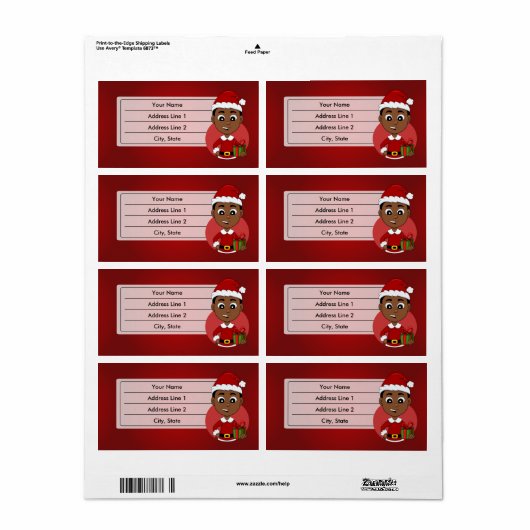 Weihnachtsjunge-Cartoon (Vorne)