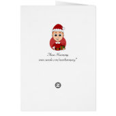 Weihnachtsjunge Cartoon (Hinten)