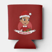 Weihnachtsjunge Cartoon kann kühler Dosenkühler (Rückseite)