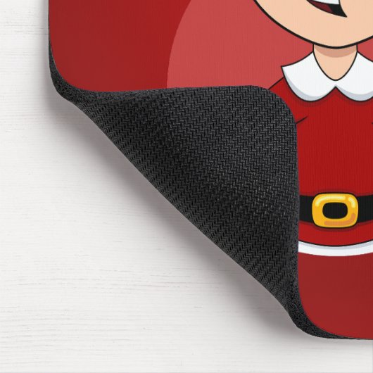 Weihnachtsjunge Cartoon-Mauspad Mousepad (Ecke)