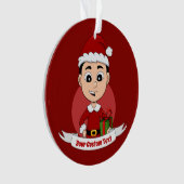 Weihnachtsjunge Cartoon-Ornament Ornament (Vorderseite)