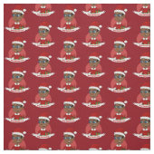 Weihnachtsjunge Cartoon Stoff (Muster)