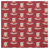 Weihnachtsjunge Cartoon Stoff (Muster)