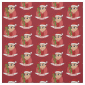Weihnachtsjunge Cartoon Stoff (Muster)