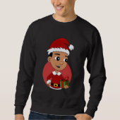 Weihnachtsjunge Cartoon Sweatshirt (Vorderseite)