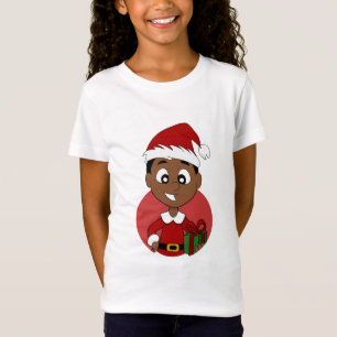 Weihnachtsjunge Cartoon T-Shirt