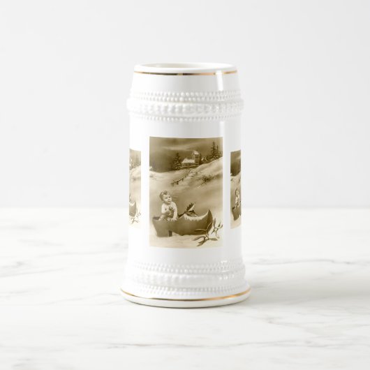 Weihnachtsjunge, Clog und Mistleton Bierglas (Mittel)