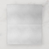 Weihnachtsjunge der Glitzern in Silberblau-Glitzer Platzkarte (Innenseite Aufgefaltet)