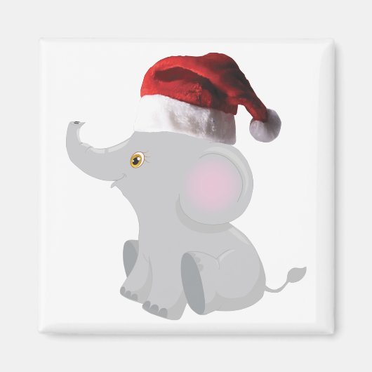 Weihnachtsjunge Elephant Magnet (Vorne)