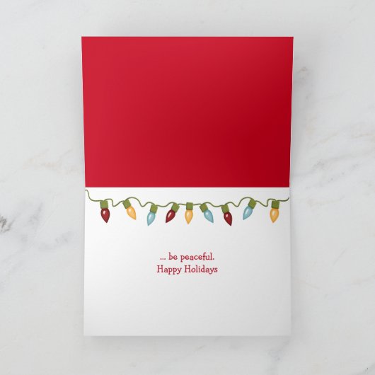 Weihnachtsjunge Feiertagskarte (Innenseite)