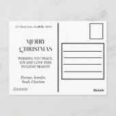 Weihnachtsjunge, festliches arktisches Siegel Postkarte (Rückseite)