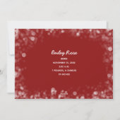 Weihnachtsjunge Foto Geburtshinweise Feiertagskarte (Rückseite)