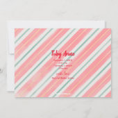 Weihnachtsjunge Foto Geburtshinweise Feiertagskarte (Rückseite)