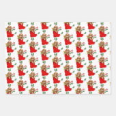Weihnachtsjunge Geschenkpapier Set (Vorderseite 2)
