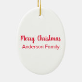 Weihnachtsjunge Hirschgewächse mit Vögeln auf dem Keramik Ornament (Hinten)