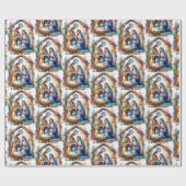 Weihnachtsjunge Jesus, ein Kind ist Geboren Geschenkpapier (Flach)