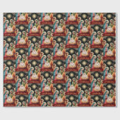 Weihnachtsjunge Jesus, ein Kind ist Geboren Geschenkpapier (Flach)