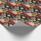 Weihnachtsjunge Jesus, ein Kind ist Geboren Geschenkpapier (Ecke)