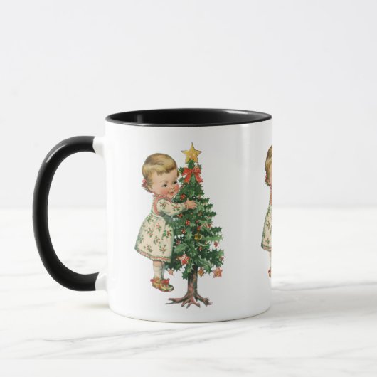 Weihnachtsjunge Mädchen Tasse (Links)