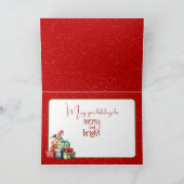 Weihnachtsjunge mit Hut Karte (Innenseite)