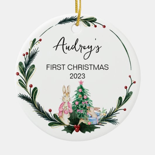 Weihnachtsjunge Name Ornament (Vorne)