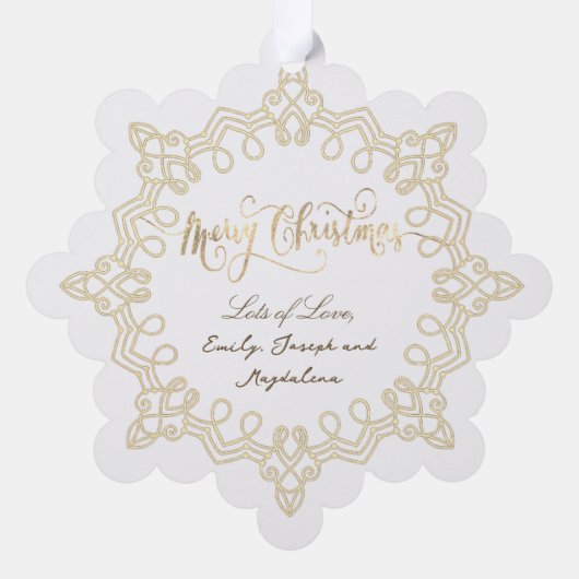 Weihnachtsjunge Ornament Karte (Rückseite)