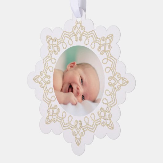 Weihnachtsjunge Ornament Karte (Linke Ecke)