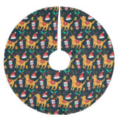 Weihnachtsjunge Polyester Weihnachtsbaumdecke (Vorderseite)