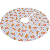 Weihnachtsjunge Polyester Weihnachtsbaumdecke (Schrägansicht)