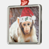 Weihnachtsjunge Silbernes Ornament (Links)