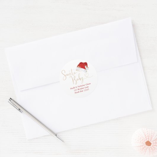 Weihnachtsjunge Umschlag Aufkleber (Umschlag)