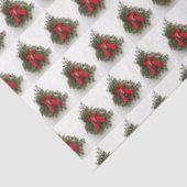 Weihnachtsjunge und Pine Tree im Stall Seidenpapier (Ausschnitt)