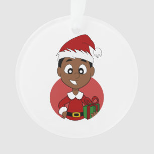 Weihnachtsjungen-Cartoon Ornament