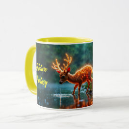 Weihnachtsjunges Hirschbachleuchten Tasse