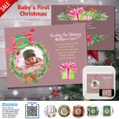 Weihnachtsjunggeburt Ankündigung Moderne