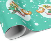 Weihnachtsjuwelen Geschenkpapier (Rolleneckpunkt)