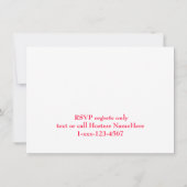 Weihnachtskabelwechsel Einladung (Rückseite)