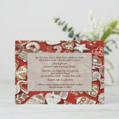 Weihnachtskabelwechsel-Party Einladung (Stehend Vorderseite)